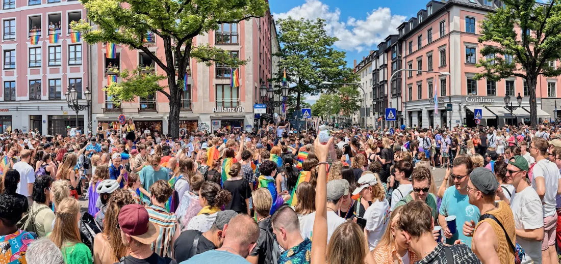 More than 450,000 spectators followed and supported Munich Pride 2023 © Coupleofmen.com