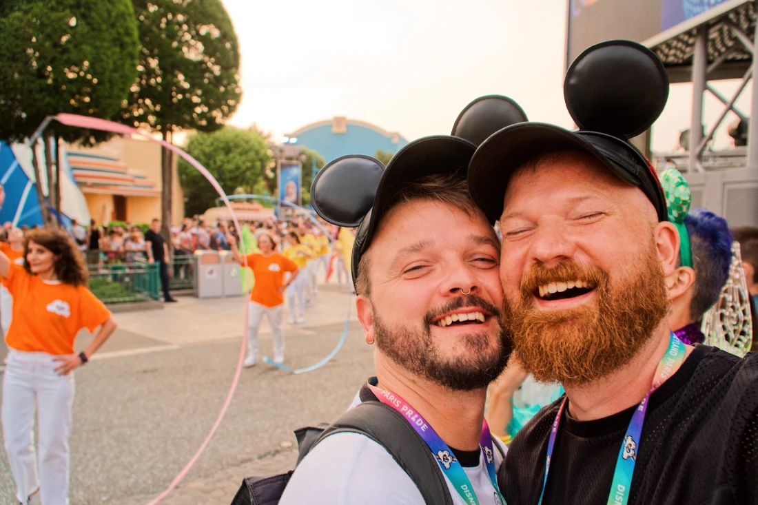 Our smiles grew bigger and bigger when watching our childhood heroes celebrating Pride in Disneyland © Coupleofmen.com