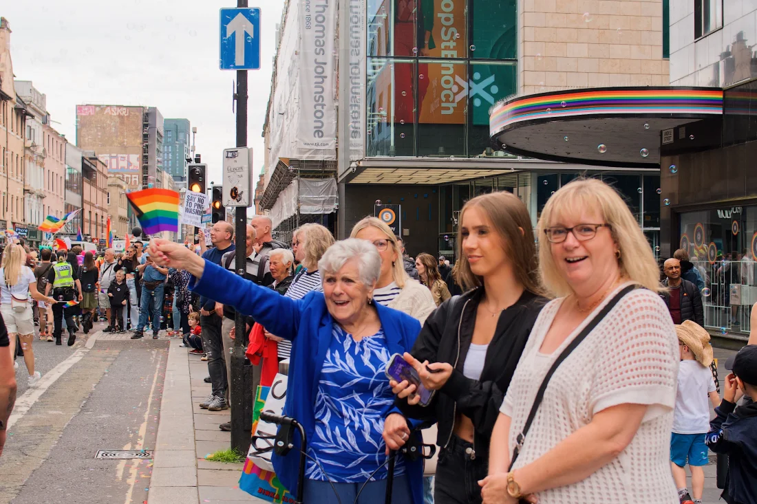 Glasgow Pride supporters come at all ages © Coupleofmen.com