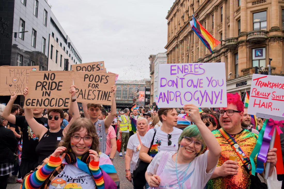 No Pride with Genocide as part of Glasgow pride © Coupleofmen.com