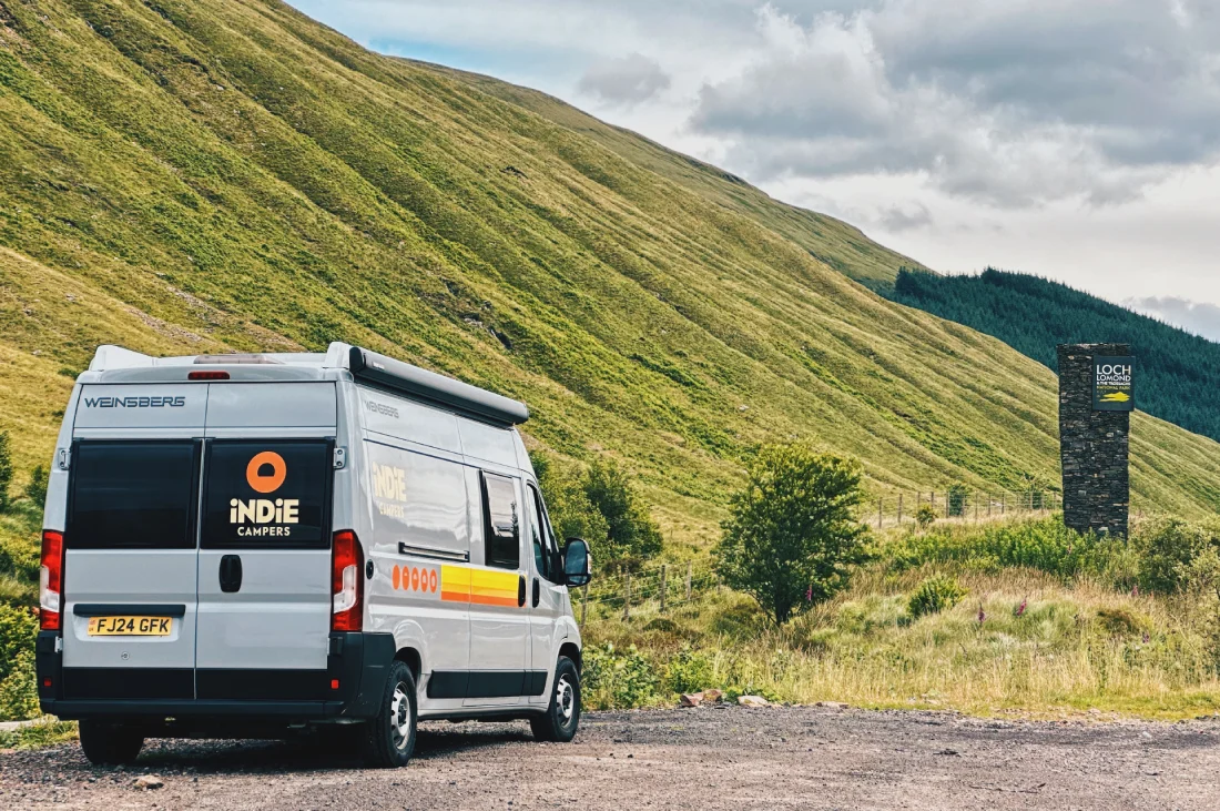 Road Trip Scottish Highlands First night on the road: Overnight parking at Loch Lomond © Coupleofmen.com