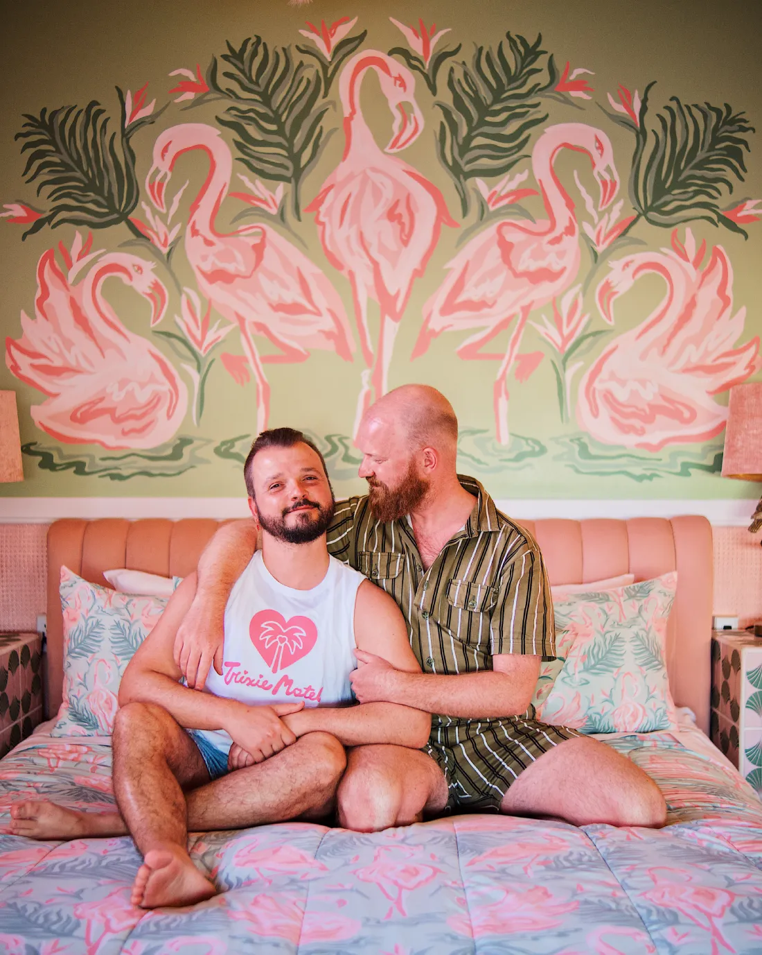 Happy at Trixie Motel in Palm Springs © Coupleofmen.com