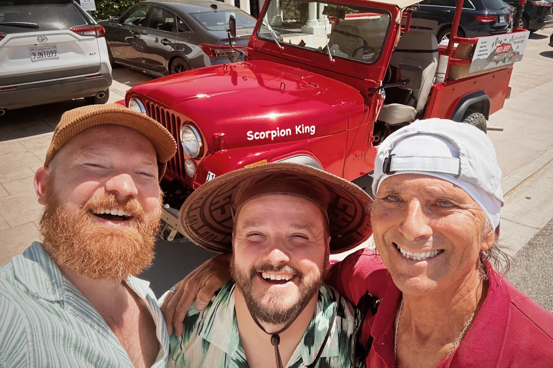 Getting ready for ourRed Jeep Tour in Palm Springs with Guide Darrell © Coupleofmen.com