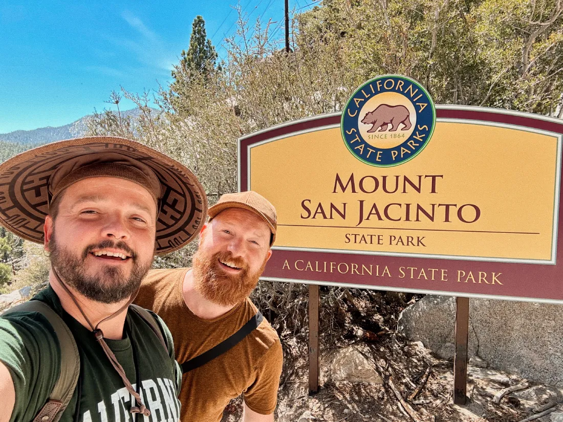 Selfie at Mount San Jacinto State Park Palm Springs © Coupleofmen.com