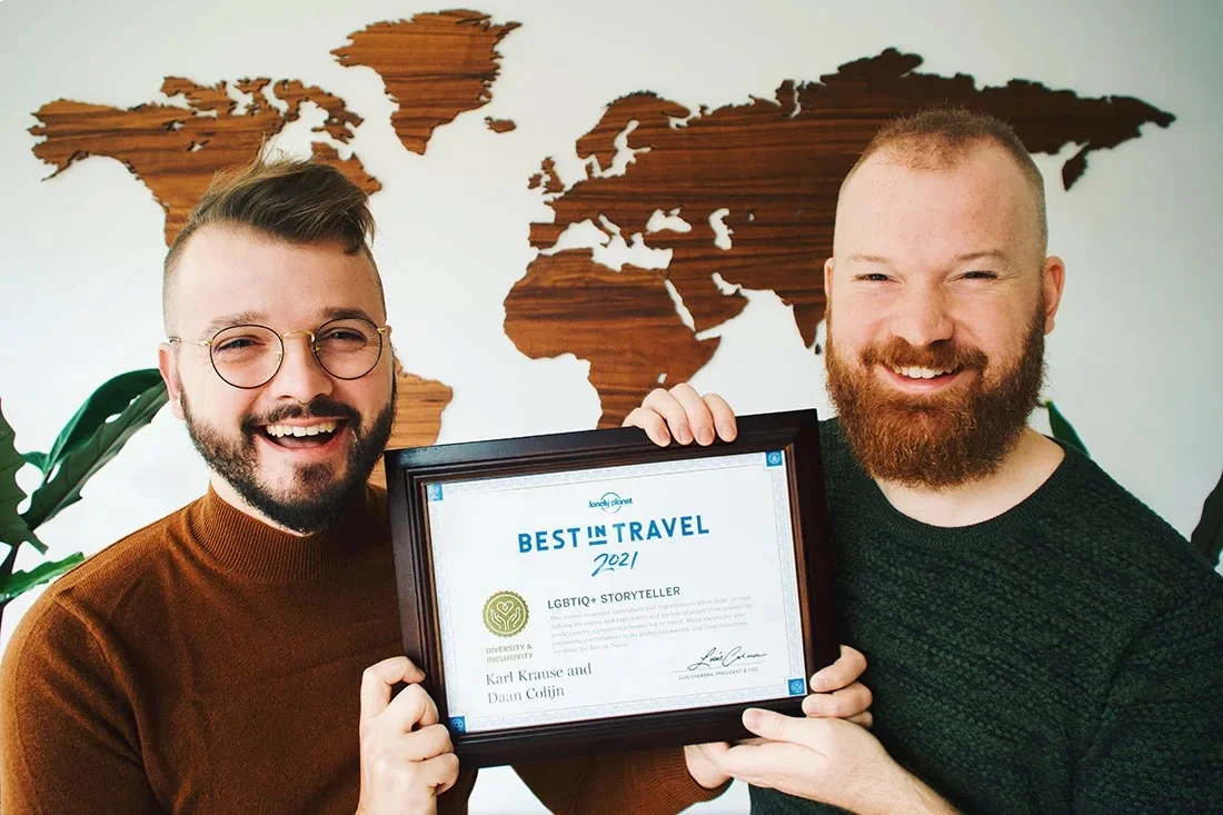 Award-winning LGBTQ+ Storyteller: Lonely Planet Best in Travel LGBQT+ Storyteller Award 2021 © Coupleofmen.com