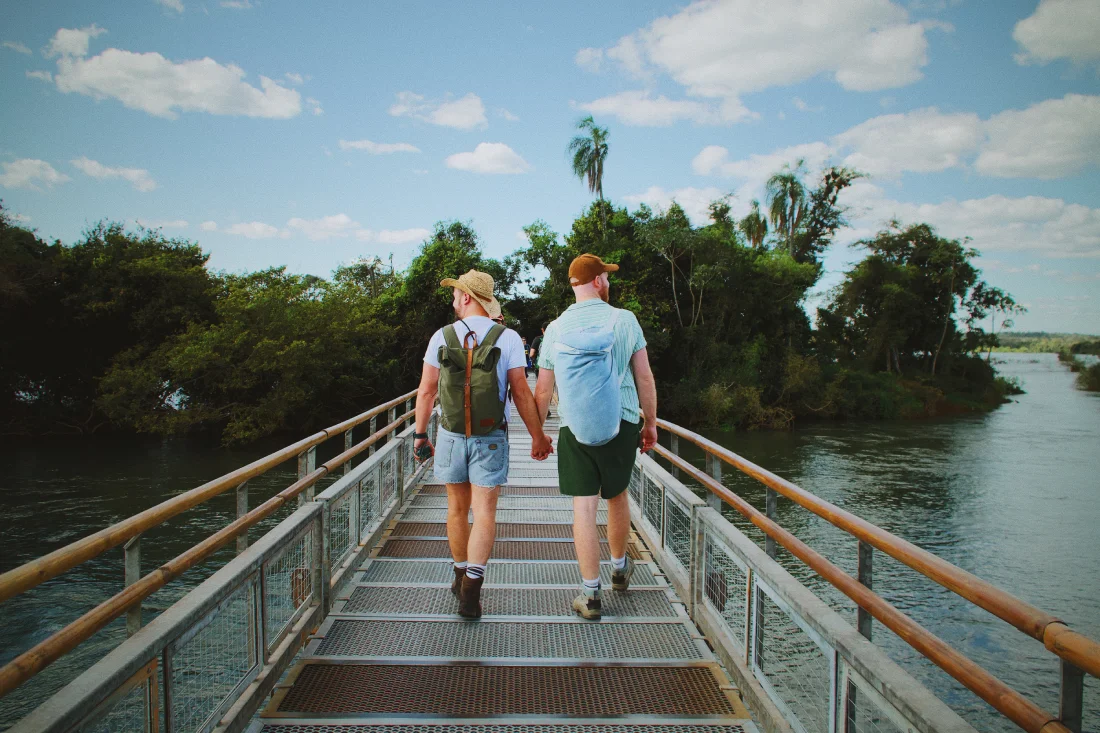 Our gay couple adventure at the Iguazu Falls - in Argentina and Brazil © Coupleofmen.com