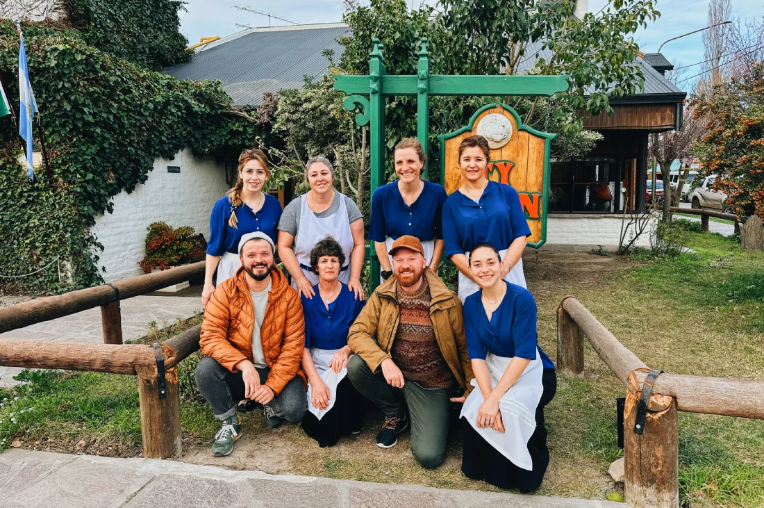 The all women team behind Ty Gwyn Teahouse in Gaiman