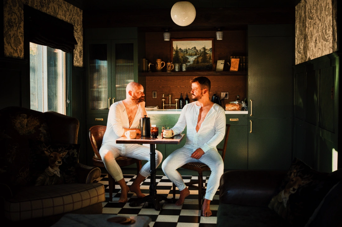 Frühstück in der N+P Lodge in Big Bear Lake