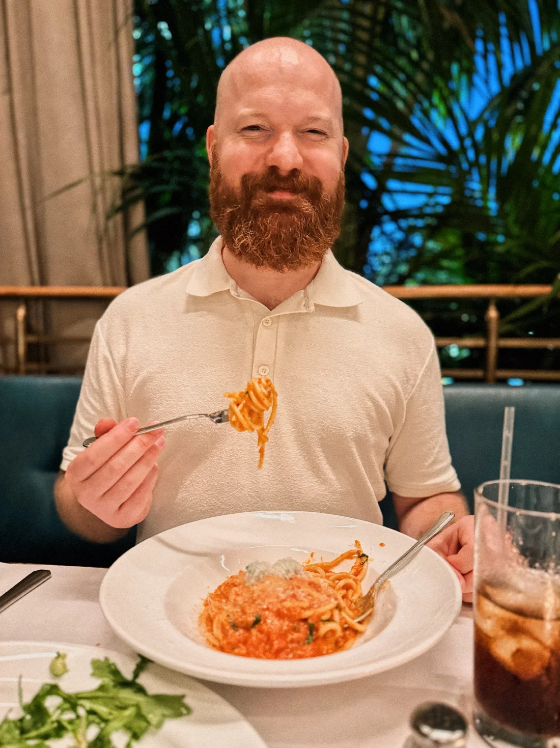 Best arrival dinner for Daan_ Fresh pasta at Bottega Louie West Hollywood © Coupleofmen.com