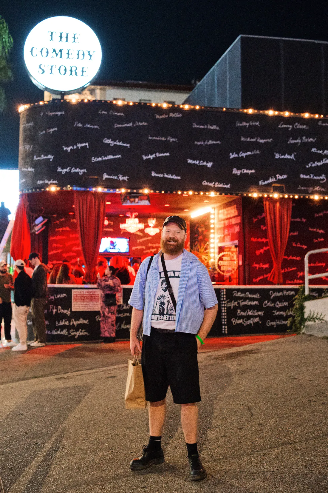 Daan just loved our night out laughing at the Comedy Store © Coupleofmen.com | West Hollywood LGBTQ+ travel guide