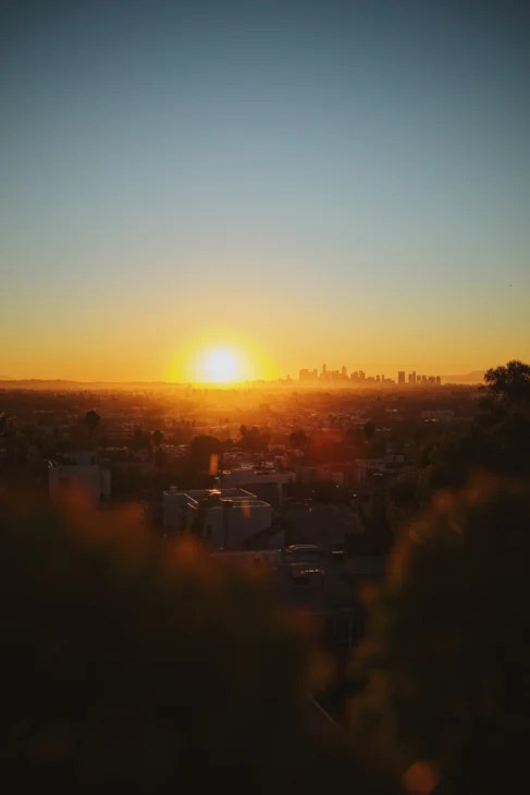 Jetlag advantage: Sunrise watching over Los Angeles and West Hollywood, CA