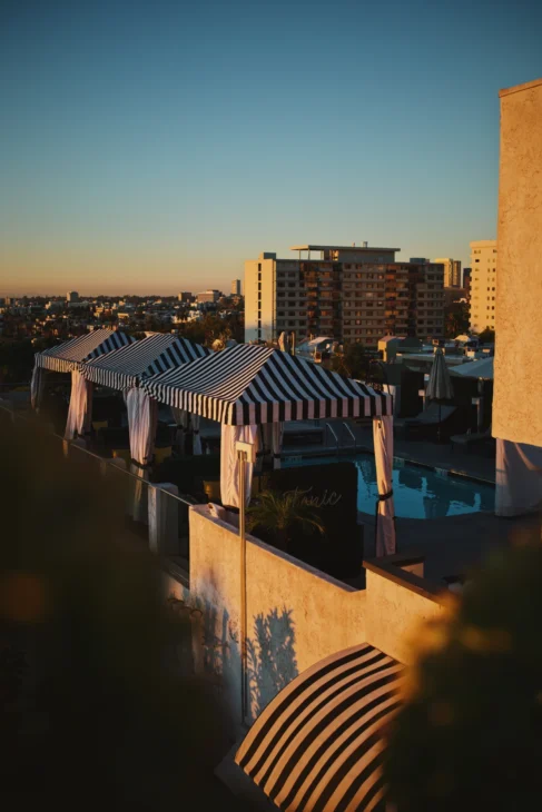 Rooftop of the Montrose Hotel in West Hollywood © Coupleofmen.com
