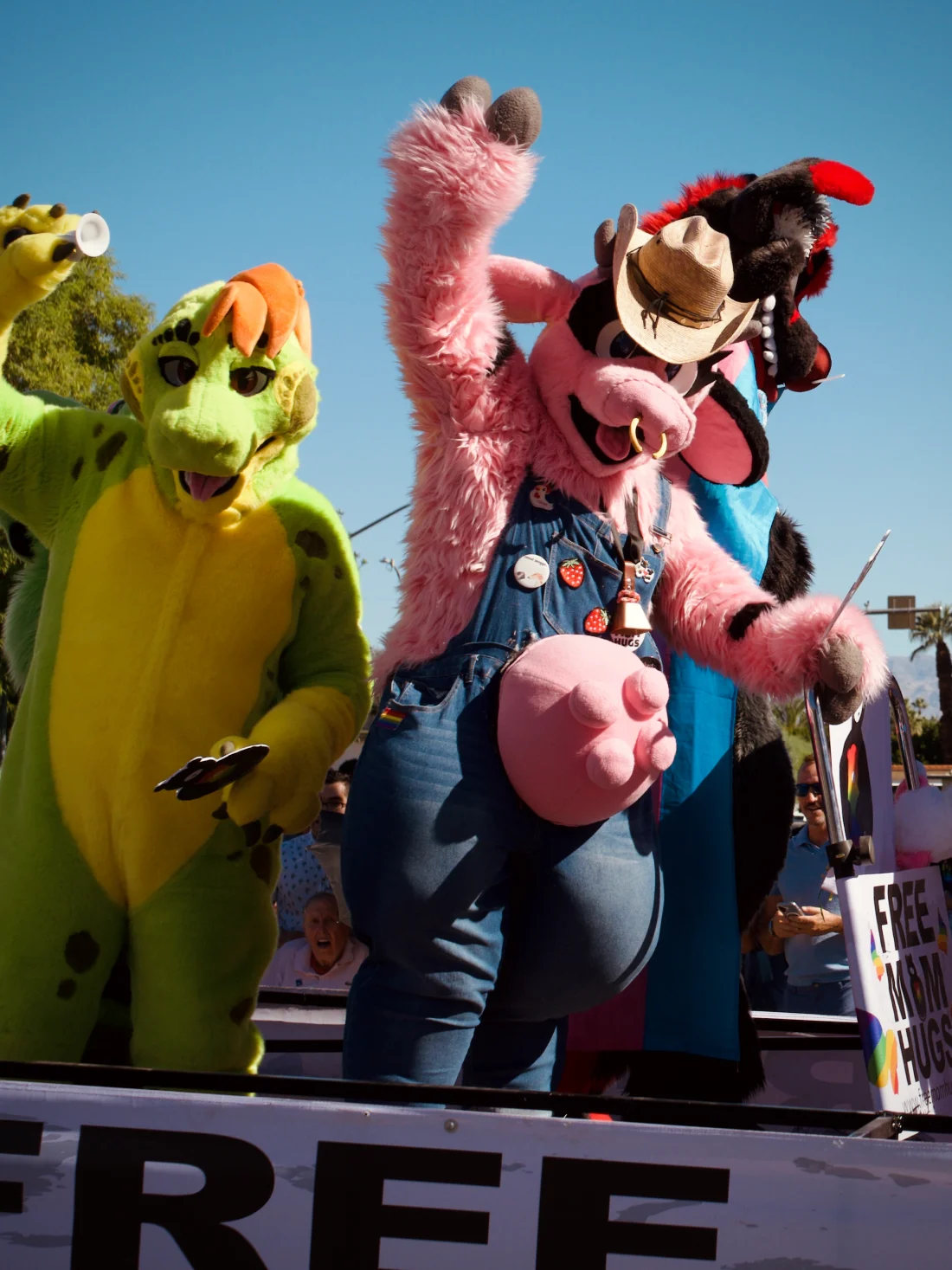 Gay Furry Fetish on a Palm Springs Pride Float © Coupleofmen.com