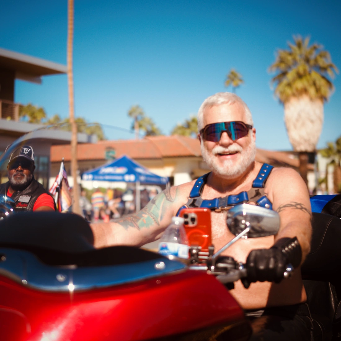 Leather Bikers during the Palm Springs Pride Parade © Coupleofmen.com