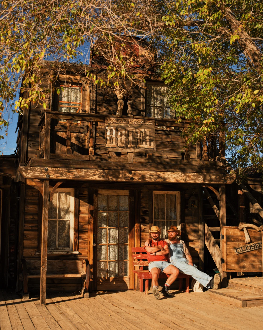 Just checked-in at a Wild West town of Pioneertown © Coupleofmen.com
