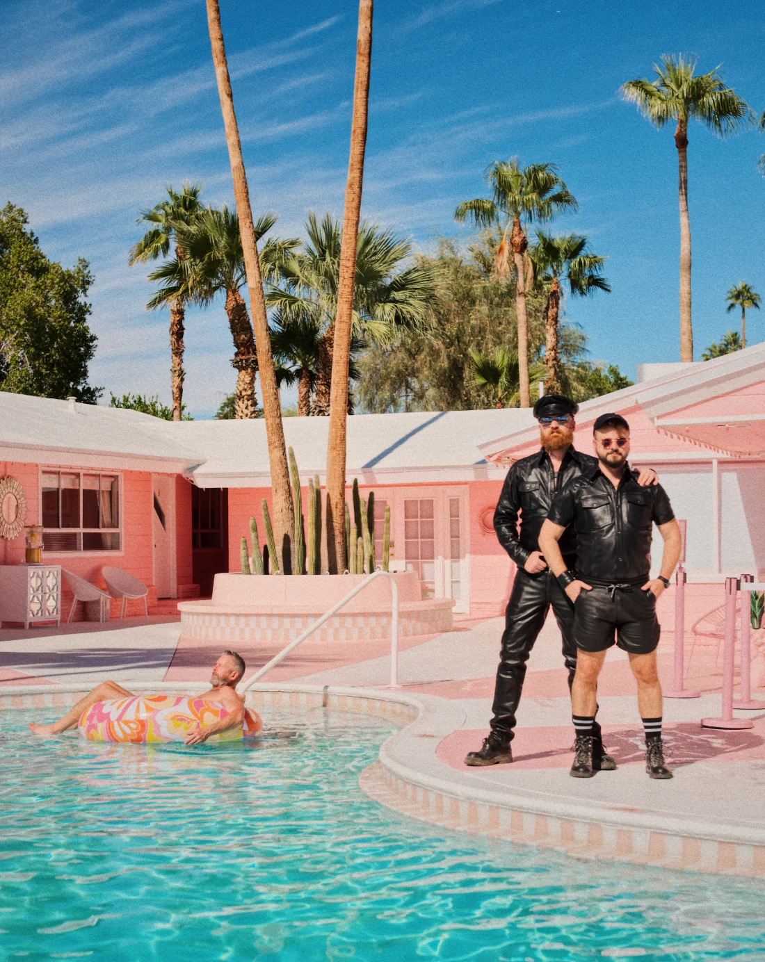 Staying at the Trixie Motel for Leather Pride PS &copy; Coupleofmen.com