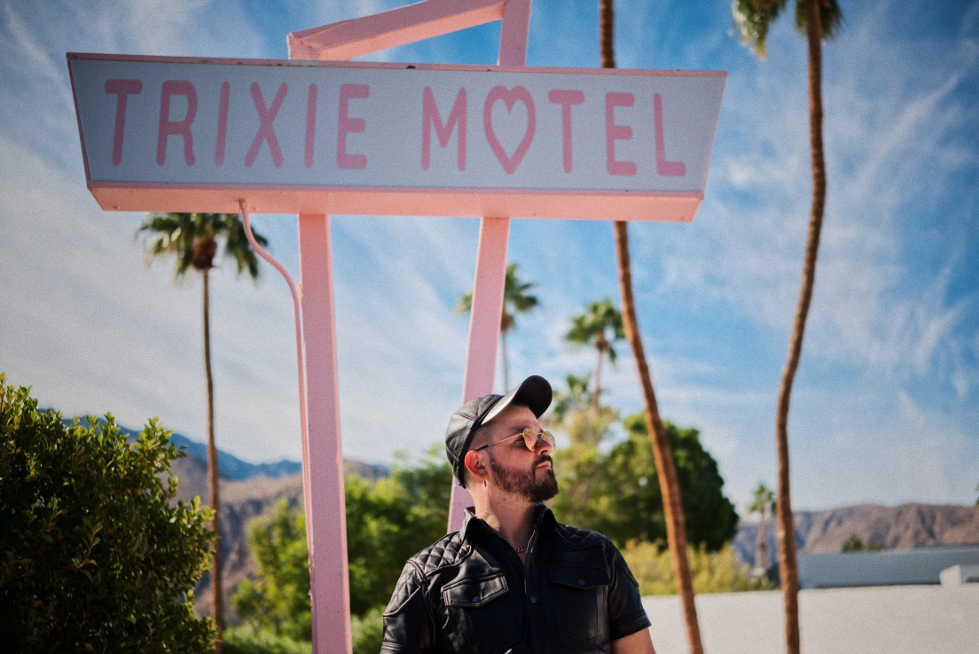 Welcome at Trixie Motel for Palm Springs Leather Pride &copy; Coupleofmen.com