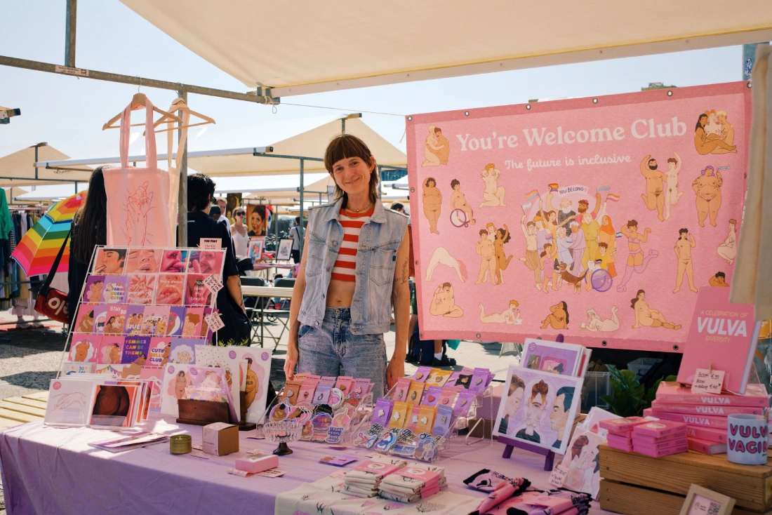 Vendor at the Queer Market XXL in Amsterdam Noord © Coupleofmen.com