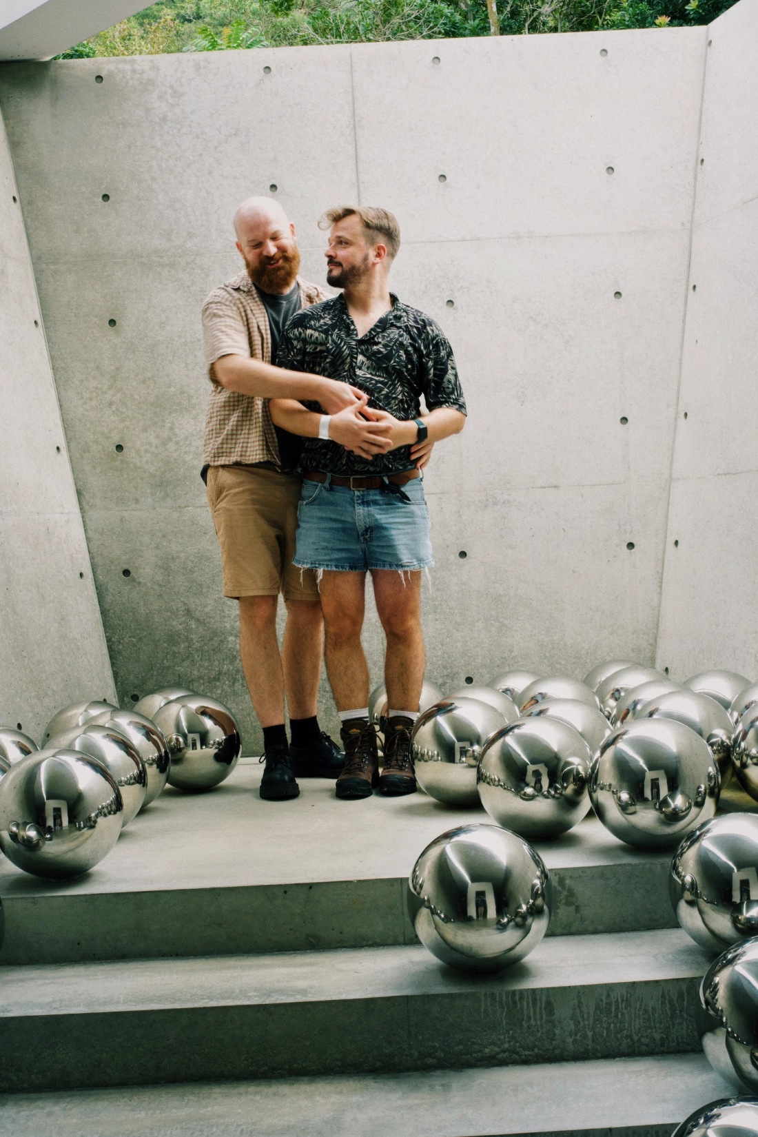 13 years of adventures together: We love this picture of us at the Yayoi Kusama&rsquo;s Narcissus Garden
