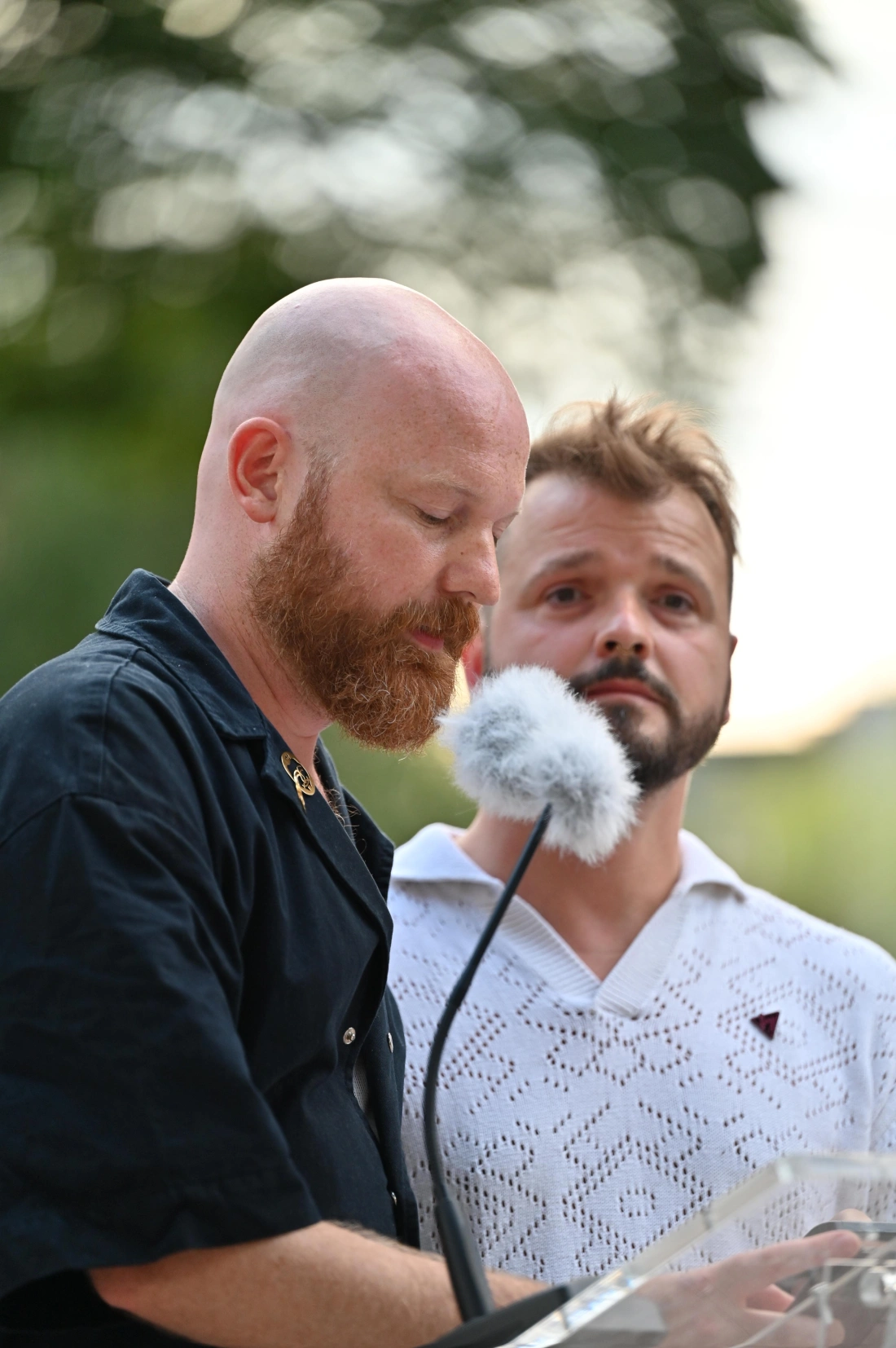 Ein Schnappschuss w&auml;hrend unserer Rede am Homomonument