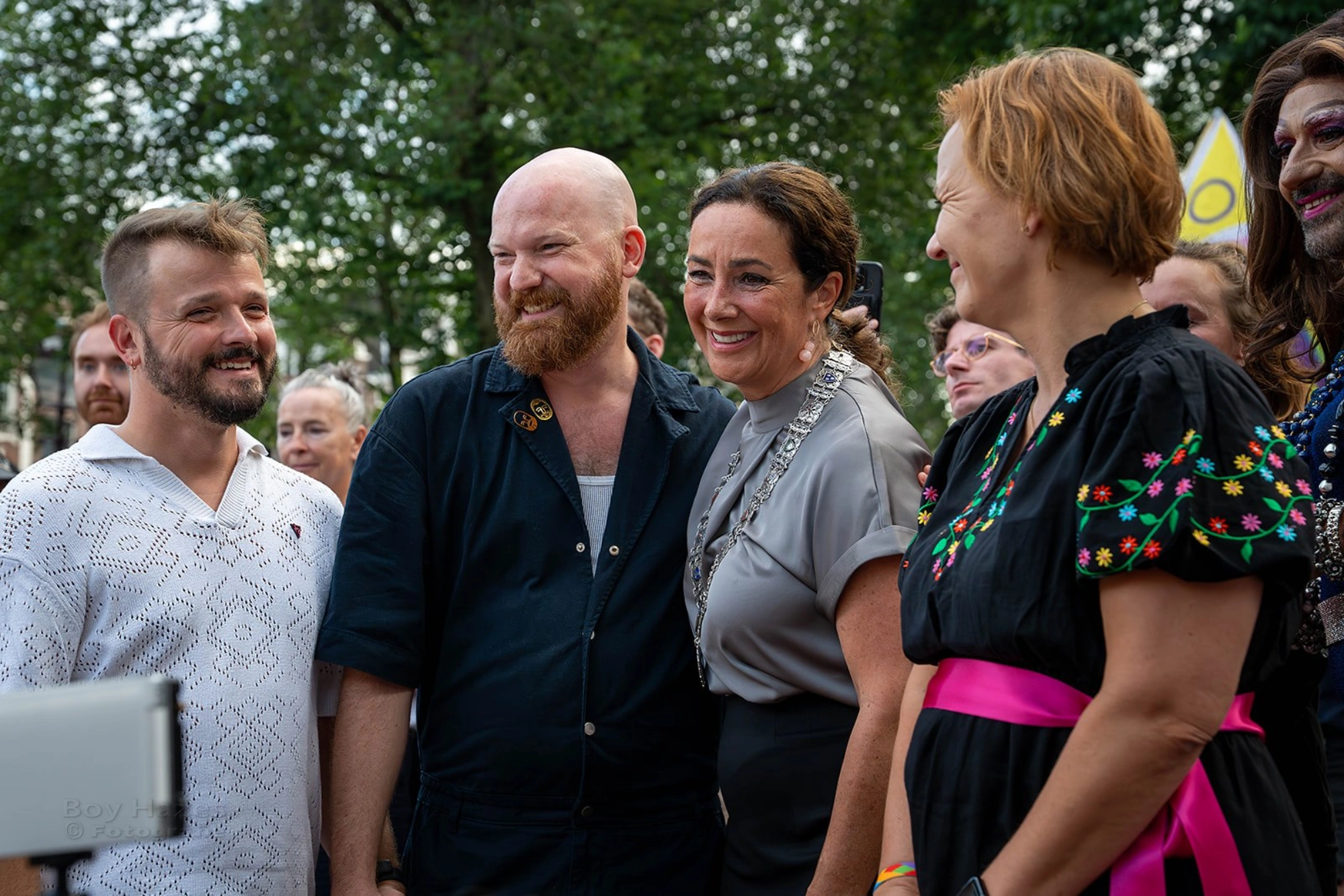 Couple of Men together with Femke Halsma, the mayor of Amsterdam © Coupleofmen.com