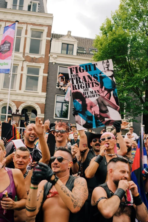 Fetish Boat Poster "Fight for Trans Rights are Human Rights" &copy; Coupleofmen.com