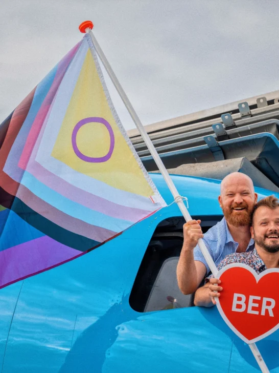 KLM Pride Flight from Amsterdam to Berlin