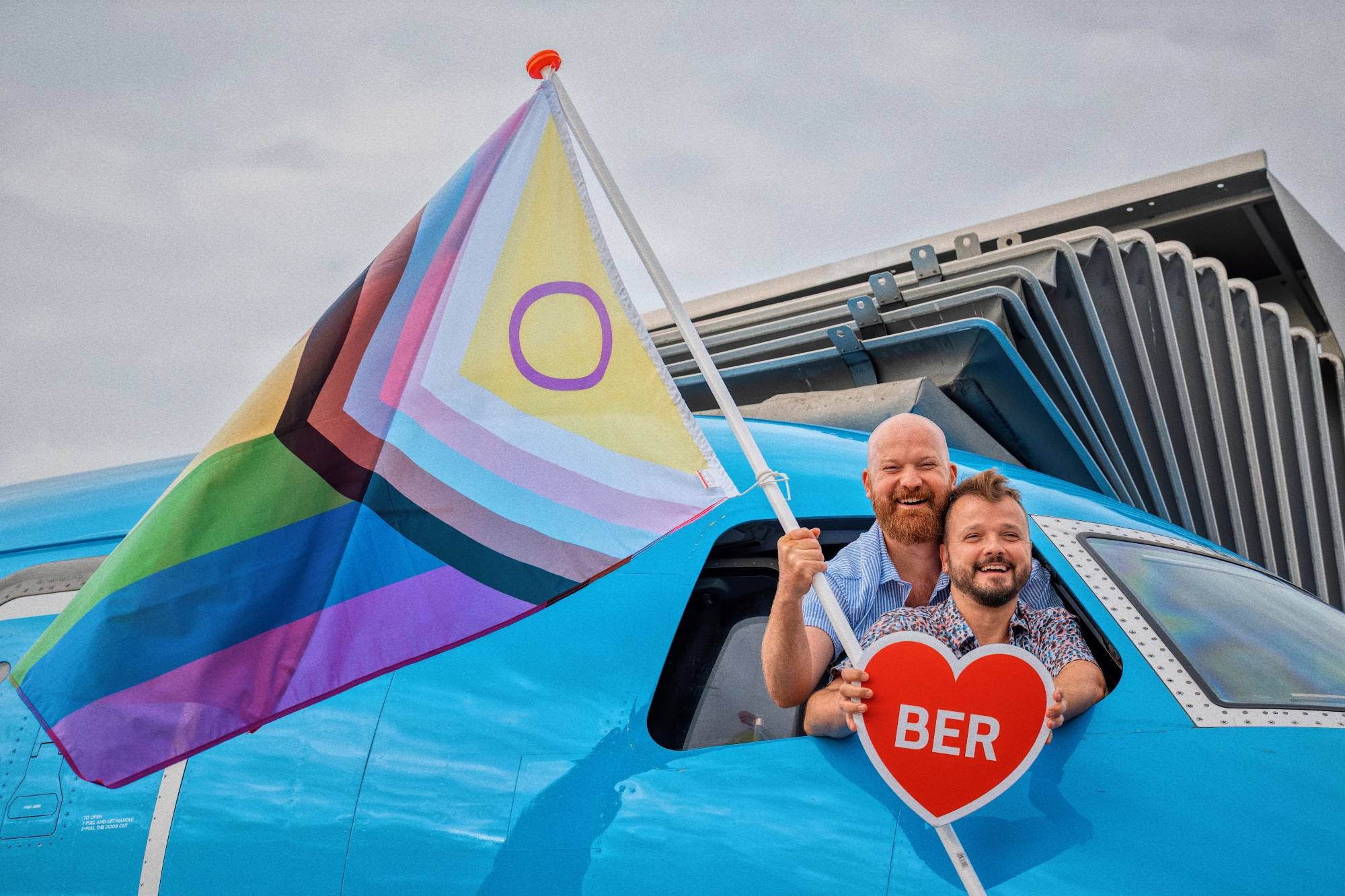 KLM Pride Flight from Amsterdam to Berlin