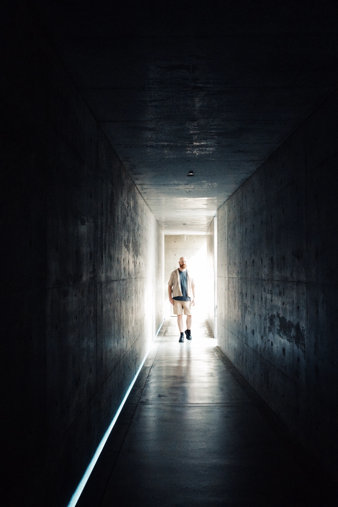 Karl's favorite photo of Daan at the Chichu Art Museum